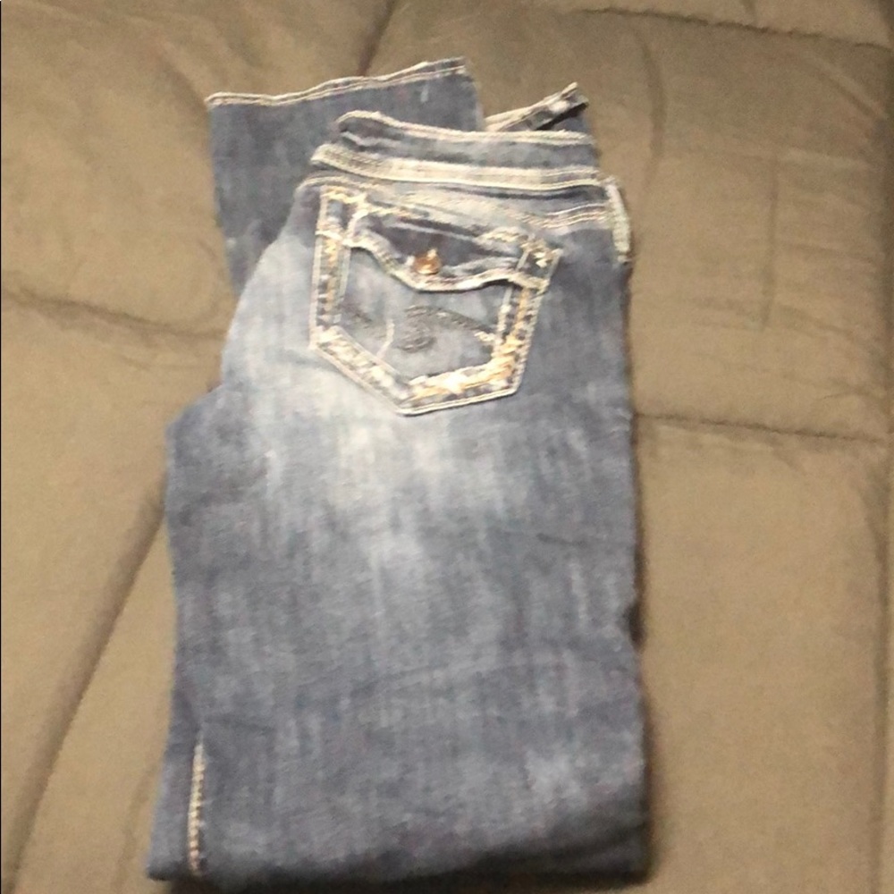 Silver jeans Elsie Slim boot size 27 length 35